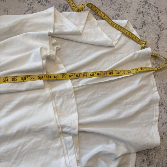 Lulus Eloquent Endearment White Long Sleeve Backless Maxi Dress Size Medium NWT - Picture 6 of 9